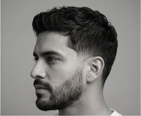 Corte ondulado con fade